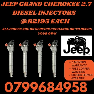 Jeep Grand Cherokee 2.7 Diesel Injectors/ Free Copper Washers