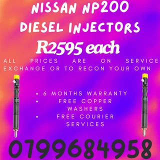 Nissan Np200 Diesel Injectors/ 6 Months Warranty