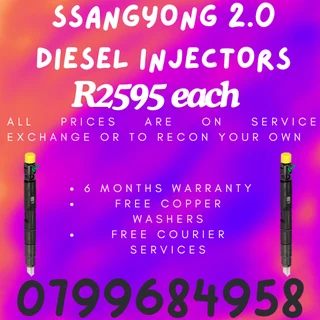 Ssangyong 2.0 Diesel Injectors/ 6 Months Warranty