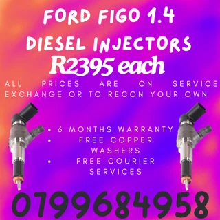 Ford Figo 1.4 Diesel Injectors/ 6 Months Warranty