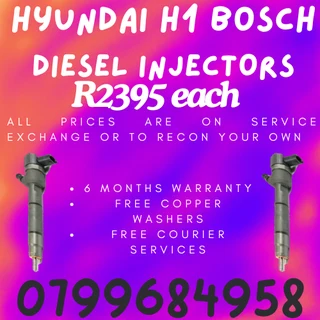 Hyundai H1 Bosch Diesel Injectors/ Free Copper Washers