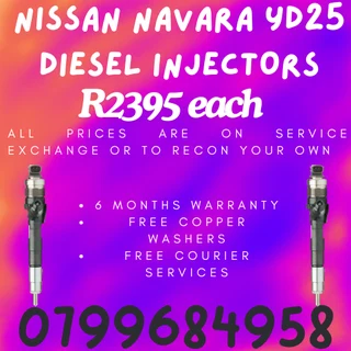 Nissan Navara Yd25 Diesel Injectors/ We Recon And Sell On Exchange