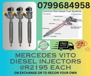 Mercedes Vito Diesel Injectors/ Free Copper Washers