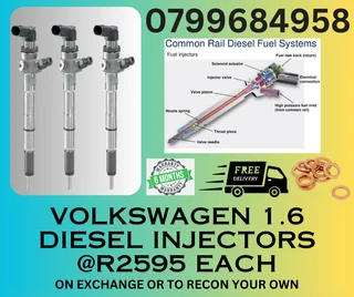 Volkswagen 1.6 Diesel Injectors/ 6 Months Warranty