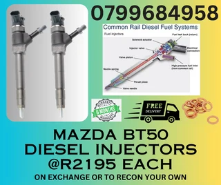 Mazda Bt50 Diesel Injectors/ We Recon And Sell On Exchange