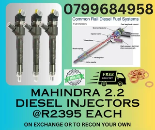 Mahindra 2.2 Diesel Injectors/ 6 Months Warranty