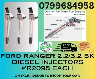 Ford Ranger 2.2/3.2 Bk Diesel Injectors/ 6 Months Warranty