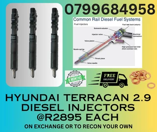 Hyundai Terracan 2.9 Diesel Injectors/ Free Copper Washers