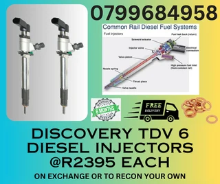 Discovery Tdv6 Diesel Injectors/ Free Copper Washers