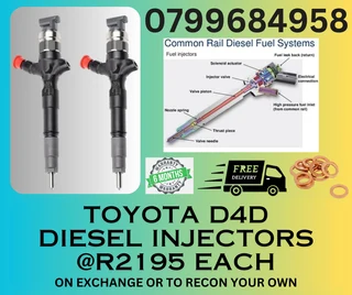 Toyota D4d Diesel Injectors/ We Recon And Sell On Exchange