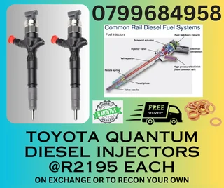 Toyota Quantum Diesel Injectors/ 6 Months Warranty