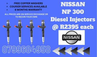 Nissan Np300 Diesel Injectors/ Free Copper Washers