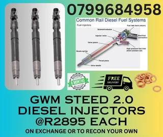 Gwm 2.0 Steed Diesel Injectors/ 6 Months Warranty