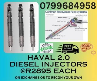 Haval 2.0 Diesel Injectors/ 6 Months Warranty