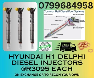 Hyundai H1 Delphi Diesel Injectors/ Free Copper Washers