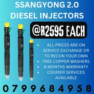 Ssangyong 2.0 Diesel Injectors/ Free Copper Washers