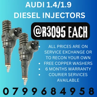 Audi 1.4/1.9 Diesel Injectors/ Free Copper Washers