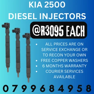 Kia 2500 Diesel Injectors/ 6 Months Warranty