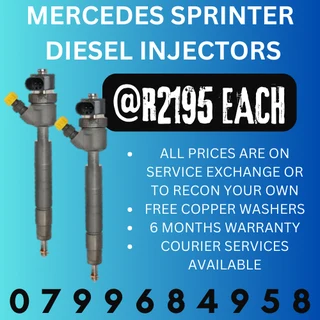 Mercedes Sprinter Diesel Injectors/ Free Copper Washers