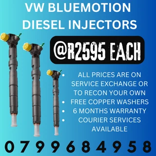 Vw Bluemotion Diesel Injectors/ Free Copper Washers