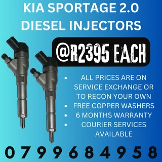 Kia Sportage 2.0 Diesel Injectors/ 6 Months Warranty