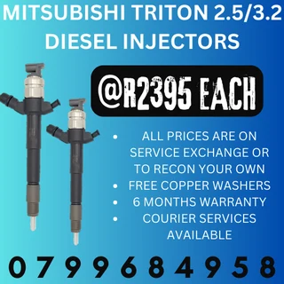 Mitsubishi Triton 2.5/3.2 Diesel Injectors/ 6 Months Warranty