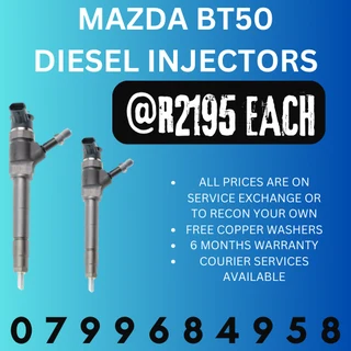 Mazda Bt50 Diesel Injectors/ 6 Months Warranty