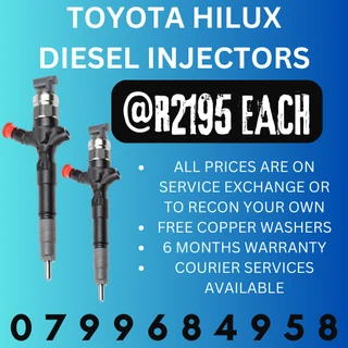 Toyota Hilux Diesel Injectors/ We Recon And Sell On Exchange