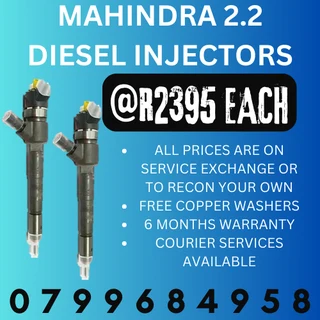 Mahindra 2.2 Diesel Injectors/ 6 Months Warranty
