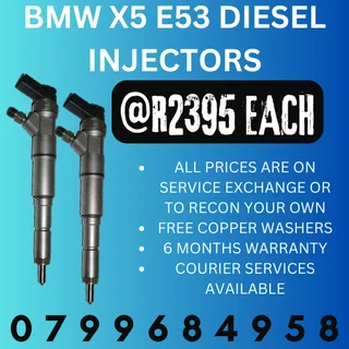 Bmw X5 E53 Diesel Injectors/ 6 Months Warranty