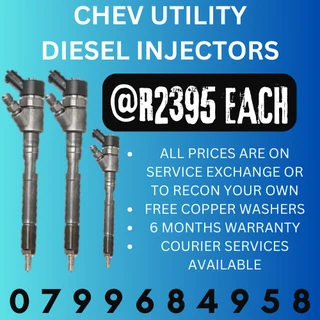 Chev Utility Diesel Injectors/ 6 Months Warranty