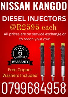 Nissan Kangoo Diesel Injectors/ 6 Months Warranty