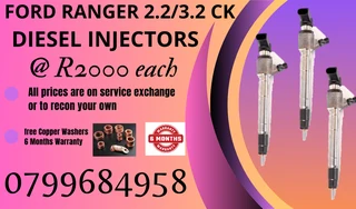 Ford Ranger 2.2/3.2 Ck Diesel Injectors/ We Recon And Sell On Exchange