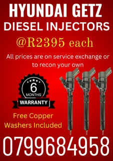 Hyundai Getz Diesel Injectors/ 6 Months Warranty