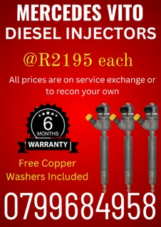 Mercedes Vito Diesel Injectors/ Free Copper Washers