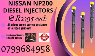 Nissan Np200 Diesel Injectors/ Free Copper Washers