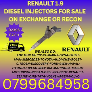Renault 1.9 Diesel Injectors/ 6 Months Warranty