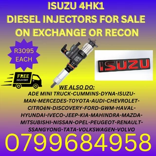 Isuzu 4hk1 Diesel Injectors/ 6 Months Warranty