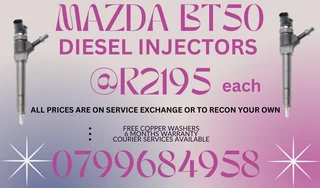 Mazda Bt50 Diesel Injectors/ We Recon And Sell On Exchange