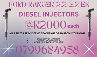 Ford Ranger 2.2/3.2 Bk Diesel Injectors/ 6 Months Warranty
