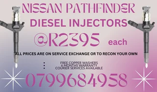 Nissan Pathfinder Diesel Injectors/ Free Copper Washers