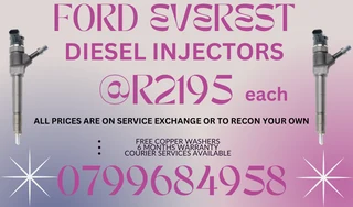 Ford Everest Diesel Injectors/ We Recon And Sell On Exchange