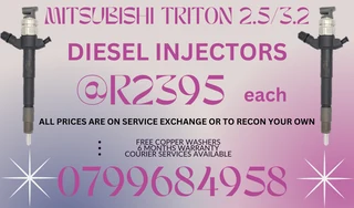 Mitsubishi Triton 2.5/3.2 Diesel Injectors/ 6 Months Warranty