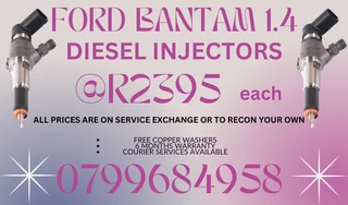 Ford Bantam 1.4 Diesel Injectors/ 6 Months Warranty