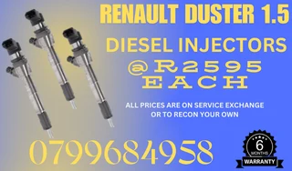 Renault Duster 1.5 Diesel Injectors/ 6 Months Warranty