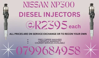 Nissan Np300 Diesel Injectors/ Free Copper Washers