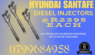Hyundai Santafe Diesel Injectors/ 6 Months Warranty