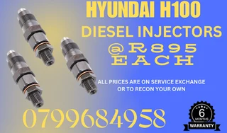 Hyundai H100 Diesel Injectors/ We Recon And Sell On Exchange