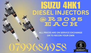 Isuzu 4hk1 Diesel Injectors/ We Recon And Sell On Exchange