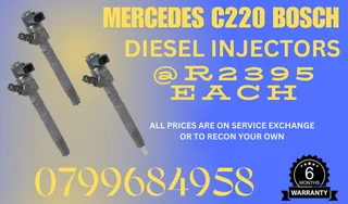 Mercedes C220 Bosch Diesel Injectors/ We Recon And Sell On Exchange
